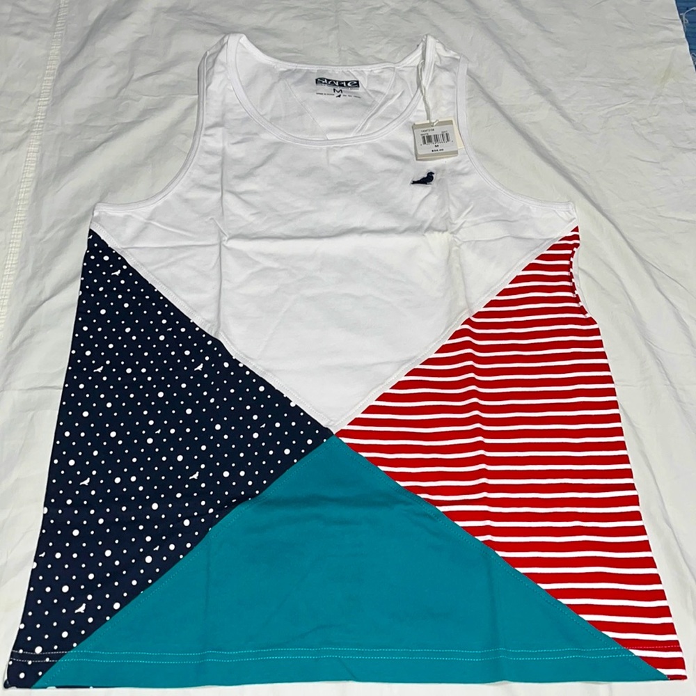 Staple Men White Tank Top Size Medium New